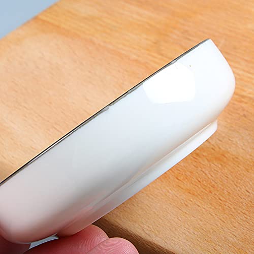 6-Piece White Colias Wing Porcelain Side Dish Set - Perfect for Soy Sauce, Seasoning, Dipping & Small Food Serving - Ideal for Sushi, Dumplings, Appetizers & Asian Dining