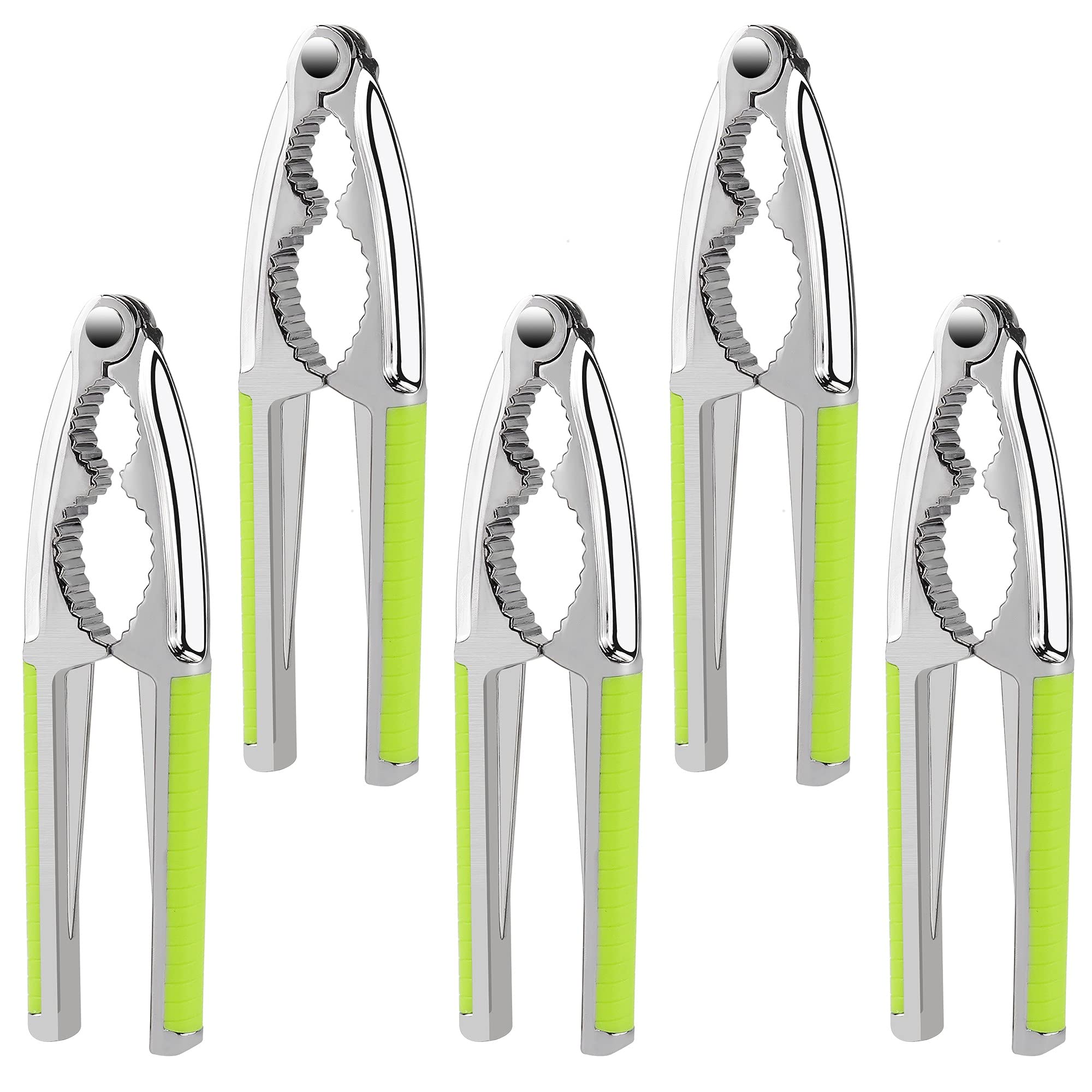 5-Piece Crab & Lobster Cracker Set - Green Kitchen Tools for Seafood Lovers