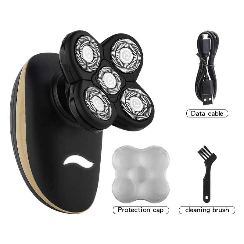 5D Electric Razor for Men - USB Rechargeable Waterproof Shaver & Beard Trimmer with Hair Clipper - Perfect for Travel, Gym & Daily Grooming at Home