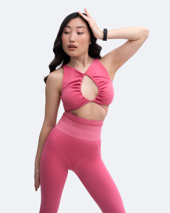 Sexy Front Tie Support Top - Women's Fashion Crop Top for Workout & Lounge | Perfect for Yoga, Gym, and Casual Wear