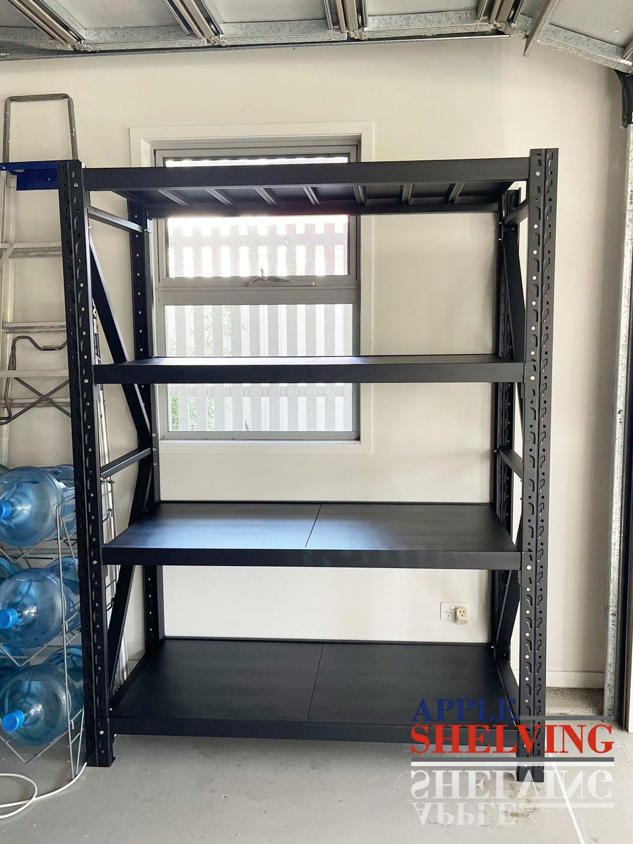 1.5m x 2m x 0.6m Heavy Duty Steel Shelving Unit - 1000KG Capacity (W x H x D) - Perfect for Warehouse Storage, Garage Organization & Industrial Use