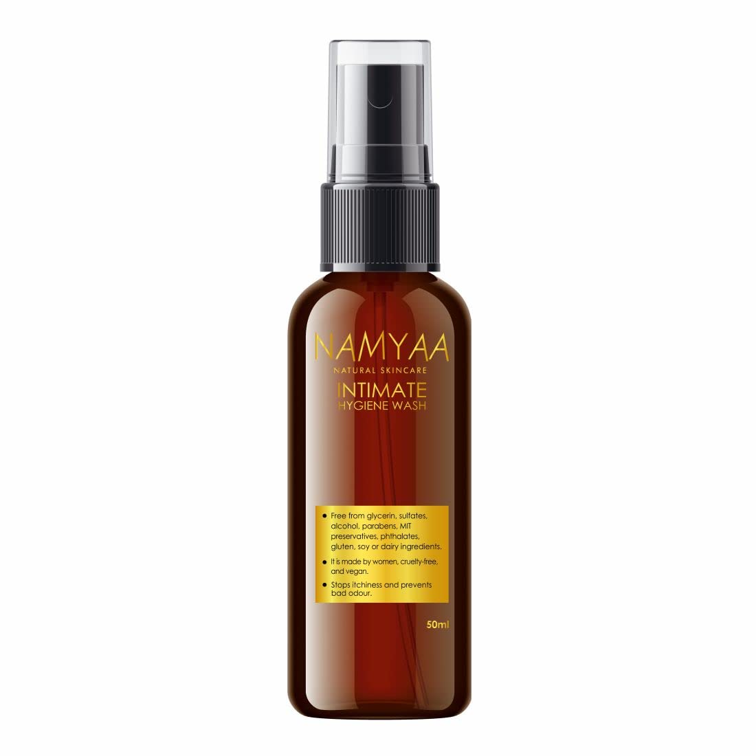 Namyaa Tea Tree Intimate Hygiene Wash - 50ML | Natural & Gentle Feminine Care for Daily Use, Travel & Gym