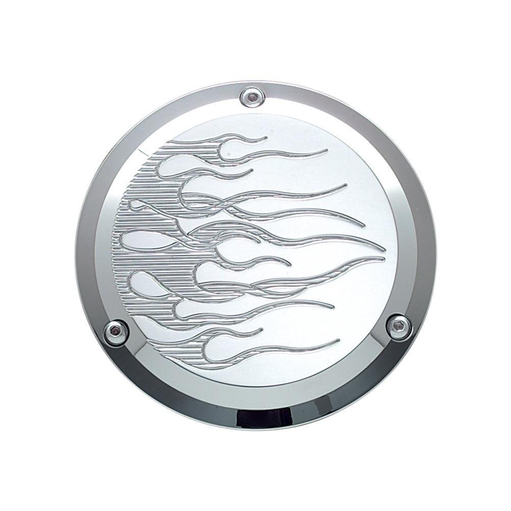 Joker Machine Flame Derby Cover 921017FC - High-Performance Motorcycle Gas Cap for Harley Davidson - Perfect for Custom Bike Builds & Show Rides