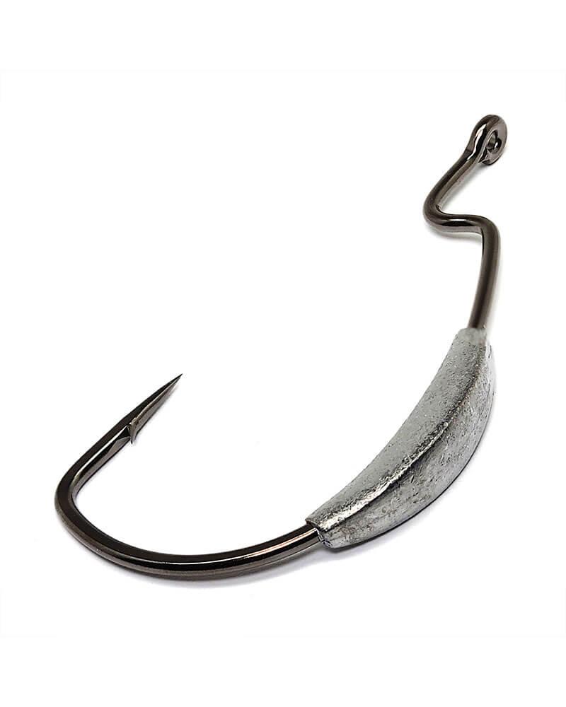 Gamakatsu EWG Monster Weighted Fishing Hooks - Extra Wide Gap, Heavy Duty Saltwater & Freshwater Hooks for Bass, Pike, and Catfish (NS Black) - Ideal for Flipping, Punching, and Heavy Cover Fishing