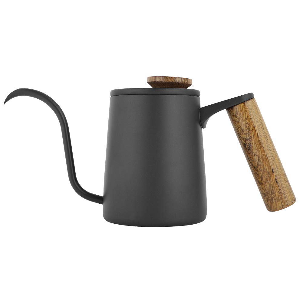Premium Gooseneck Kettle for Pour Over Coffee & Tea - Precision Spout, Ergonomic Handle, 1.2L Capacity - Perfect for Chemex, V60, Aeropress & French Press Brewing (Black)