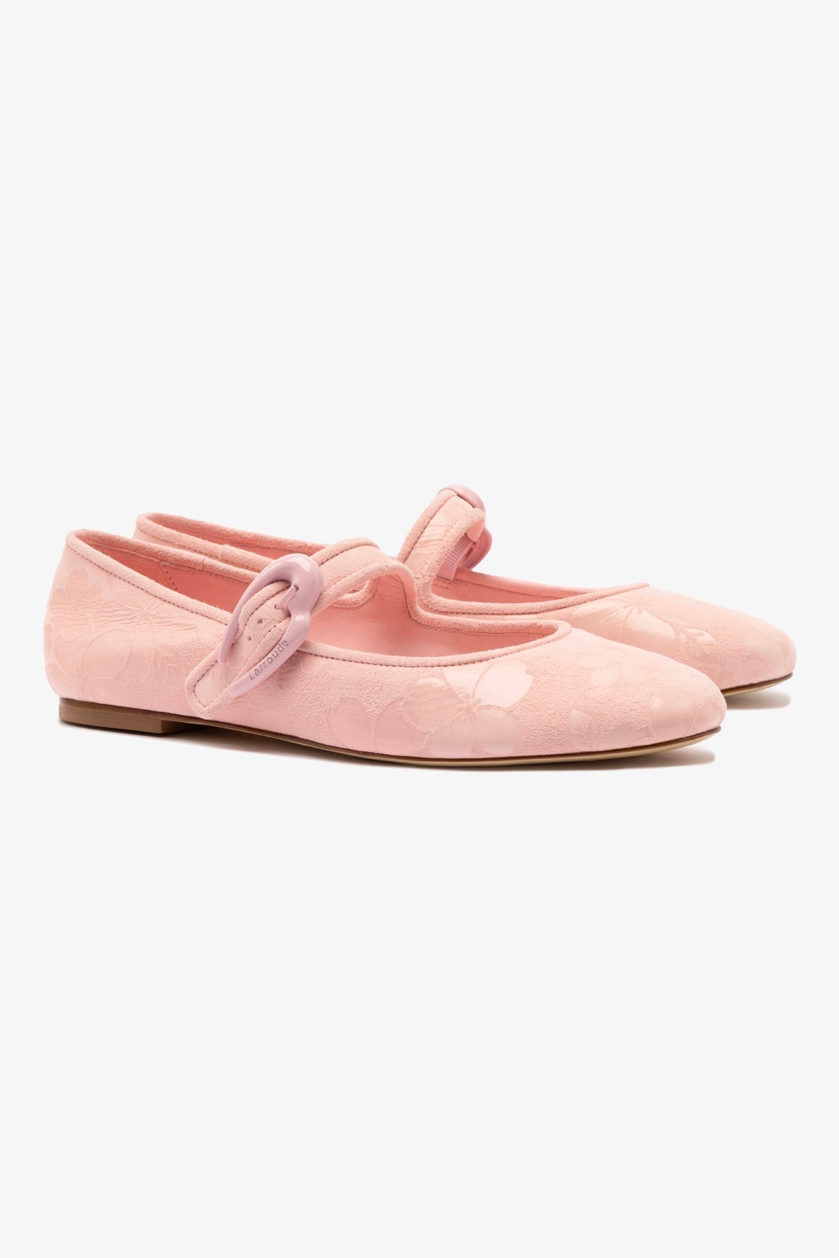 Verona Ballet Flat Shoes - Tulip Sakura Printed Suede for Women | Comfortable & Stylish Casual Flats for Work, Dating & Everyday Wear