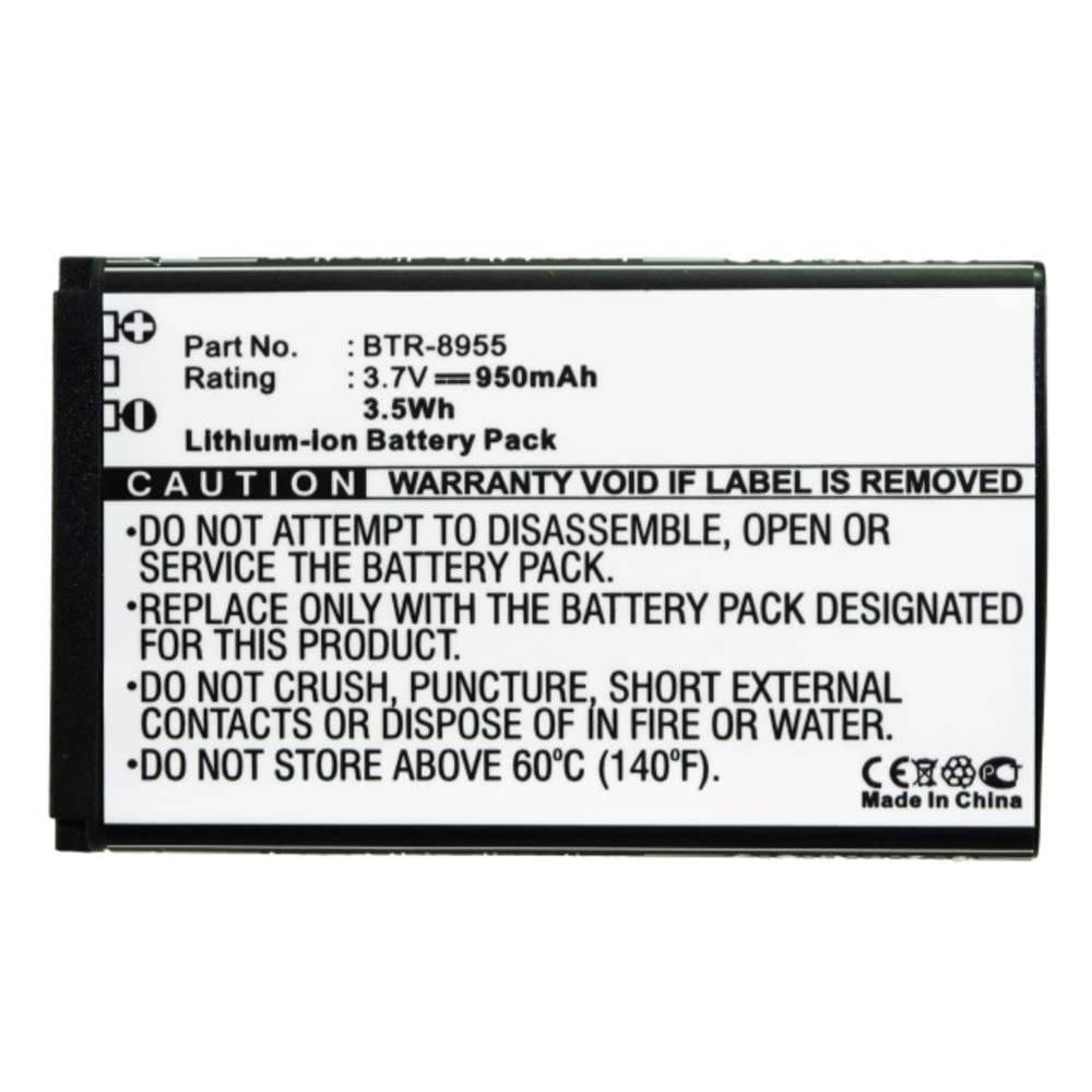 Synergy Digital BTR-8955 Battery 950mAh - for Audiovox Cell Phones - Long Lasting Power for Travel & Work