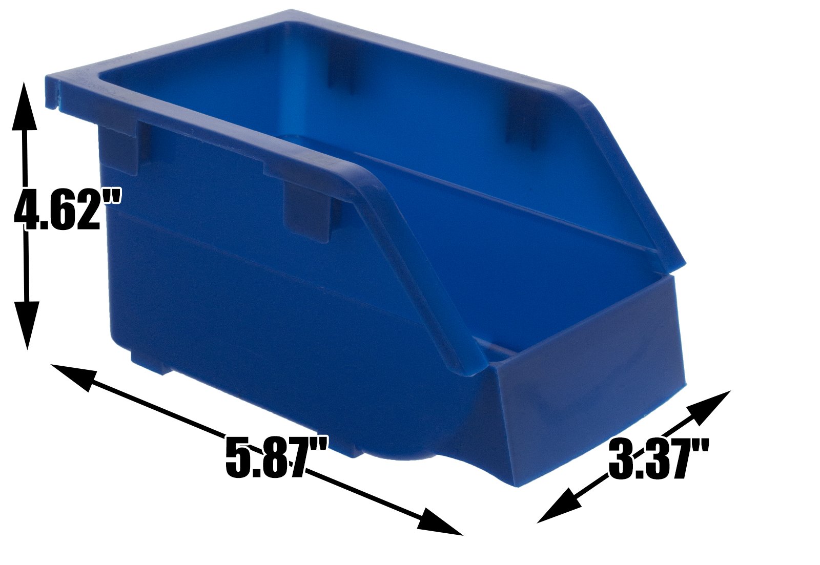 TLPB04 60-Part Plastic Storage Bins with Locking Wheels - Heavy Duty Organizer for Garage, Workshop & Home Storage | Perfect for Tools, Hardware & DIY Supplies
