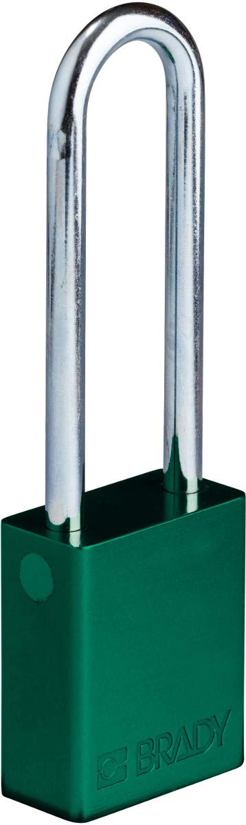 Brady SafeKey Lockout Padlock - Heavy Duty Aluminum Safety Lock with 3.0