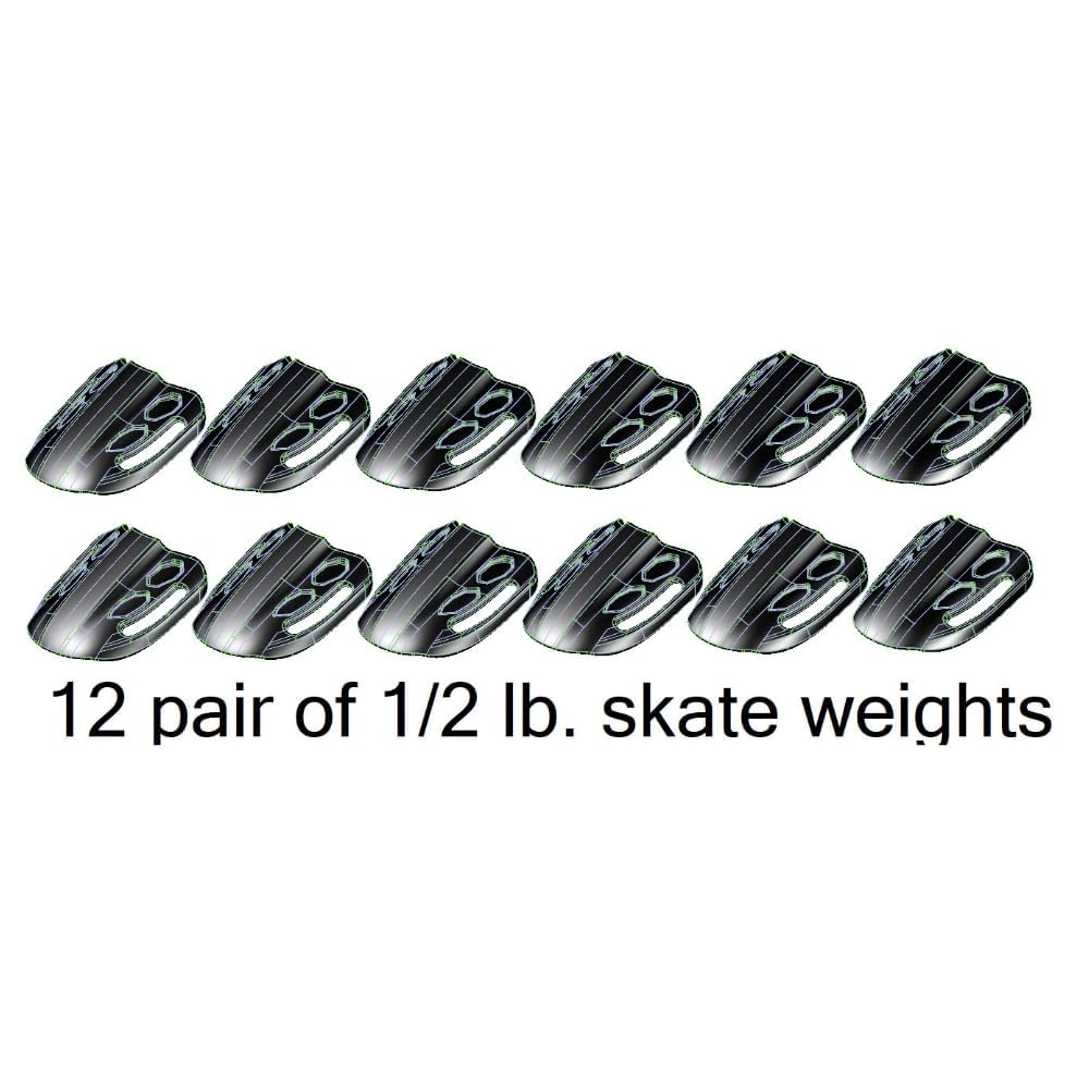 Hockey Skate Weights for Speed, Leg Strength, Endurance & Balance Training - Improve Performance on Ice for Hockey Players & Skaters