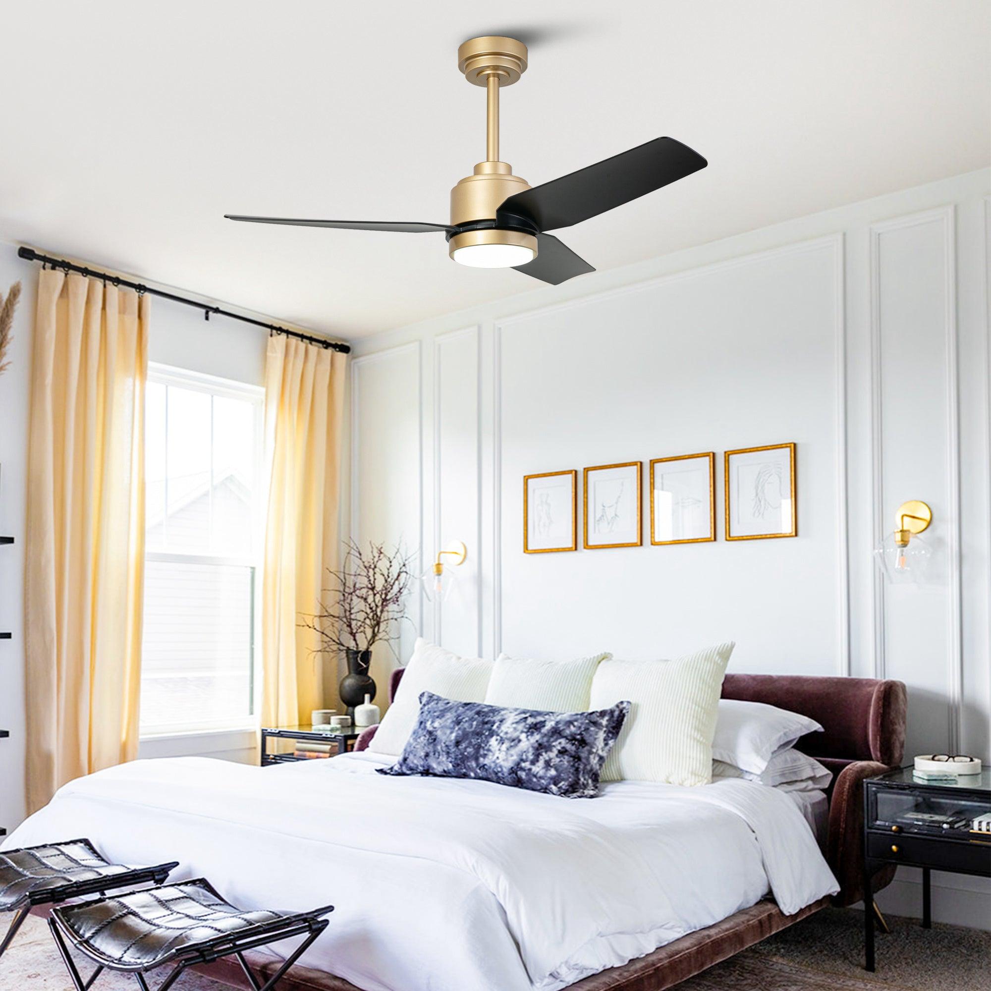 Vaczon 42 Inch 3-Blade Modern Ceiling Fan with Remote Control & LED Light Kit - Perfect for Living Room, Bedroom, and Indoor Spaces