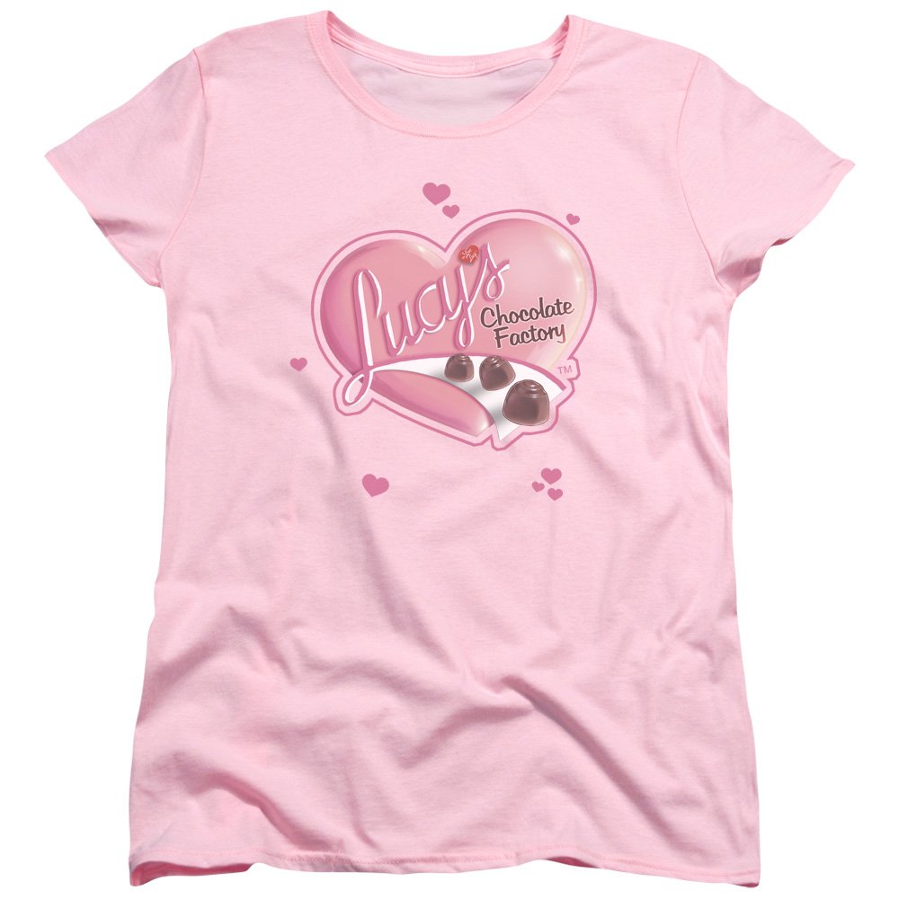 Trevco I Love Lucy Chocolate Smudges Women's T-Shirt | Vintage TV Show Tee | Casual Cotton Top for Fans | Perfect for Cosplay, Gifts & Everyday Wear