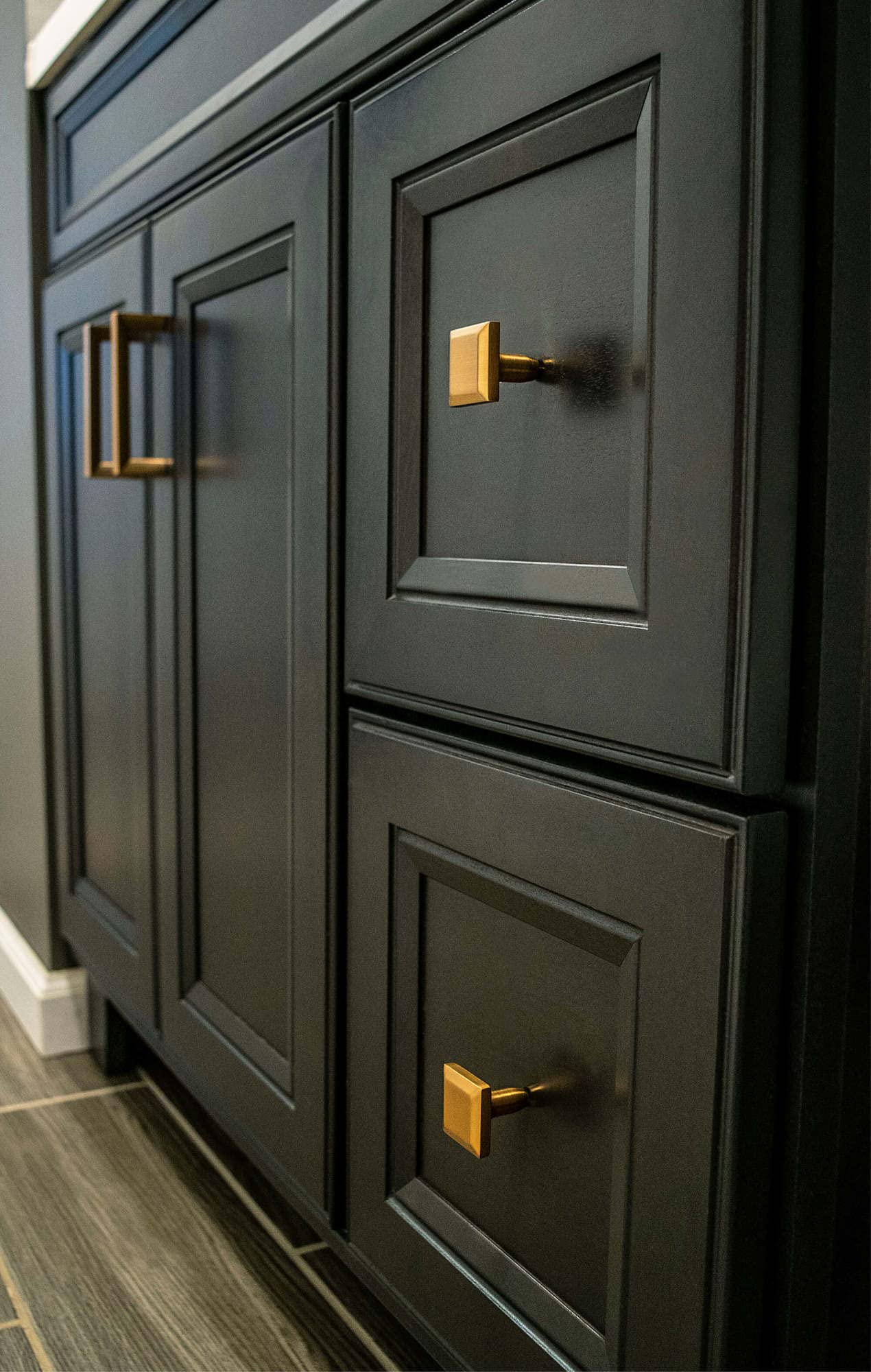 Berenson 9912-1MDB-P Modern Matte Black Cabinet Pulls - 3