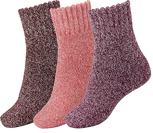 Red Pink Purple -3 Pairs