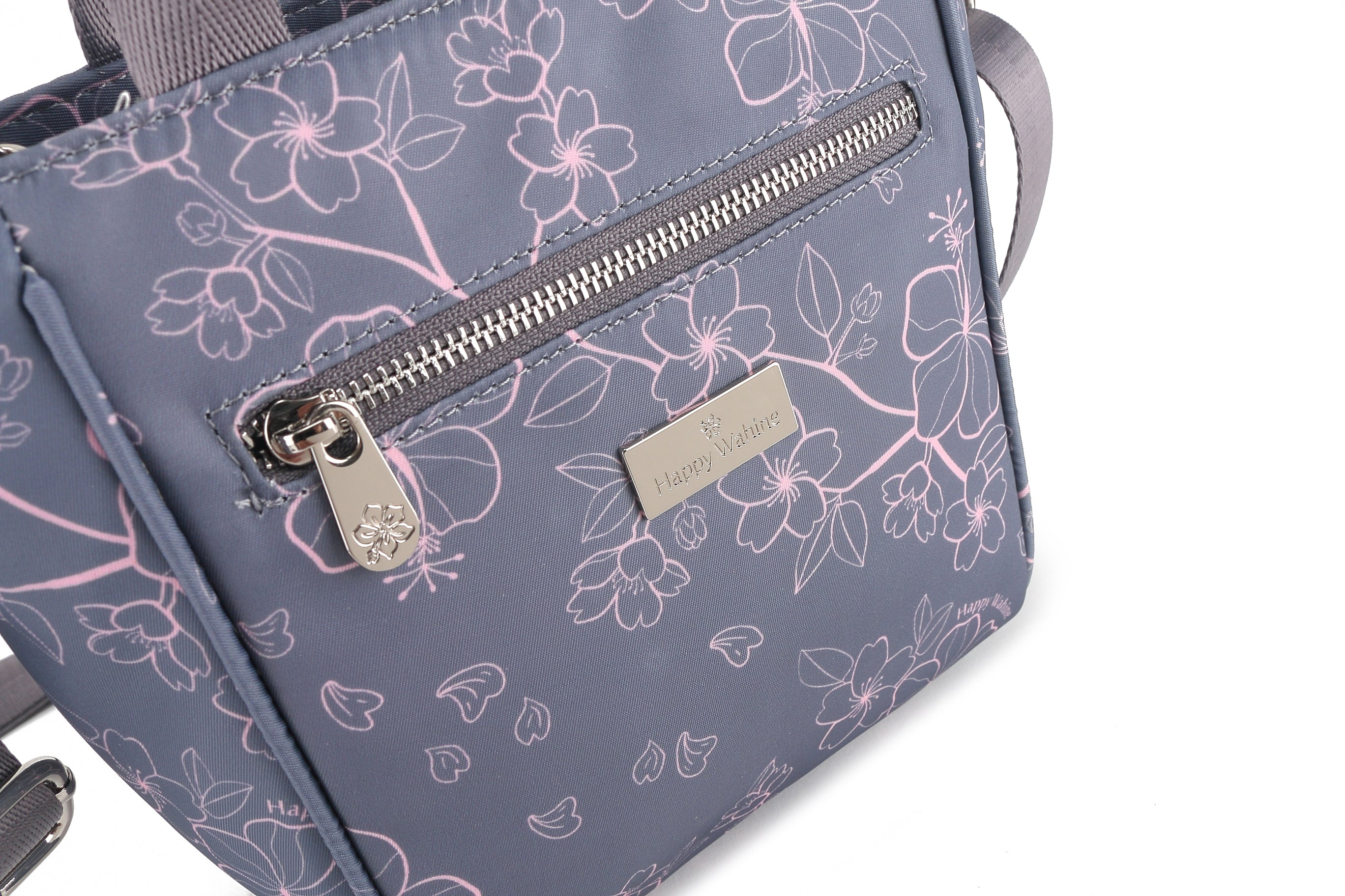 Ke'olu Sakura Grey Crossbody Bag for Women - Stylish & Lightweight Shoulder Purse - Perfect for Travel, Shopping & Everyday Use