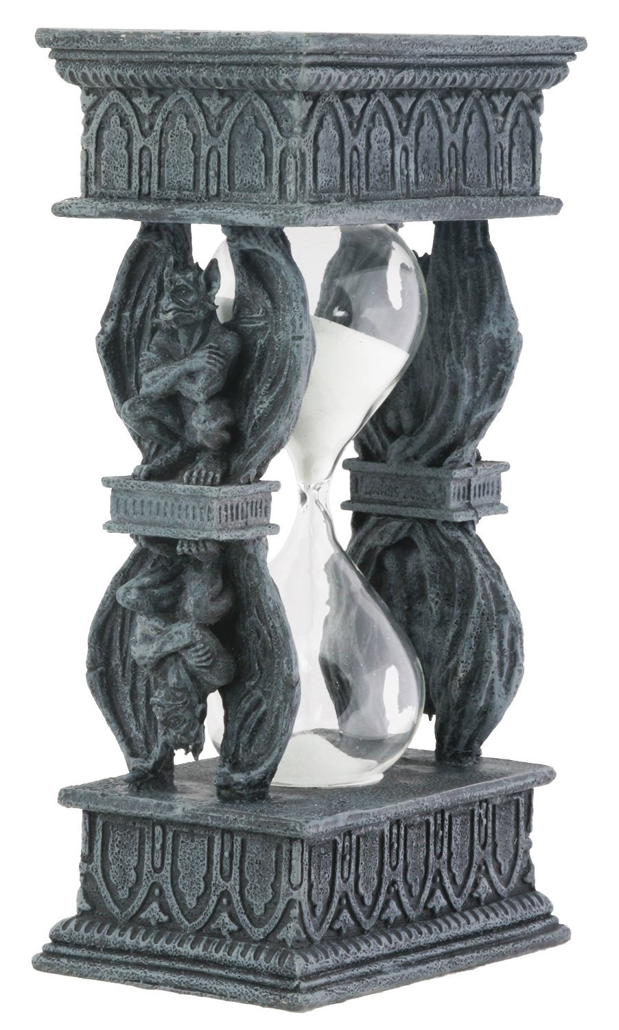 Gargoyle Double Sand Timer Collectible Figurine - Unique Gothic Home Decor for Office Desk, Bookshelf & Halloween Display