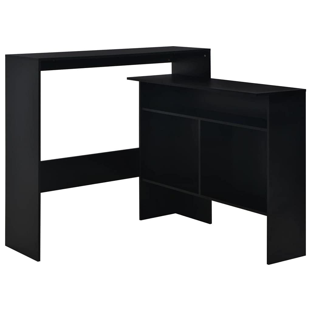 Rectangular Bistro Bar Table with 2 Black Table Tops - 51.18
