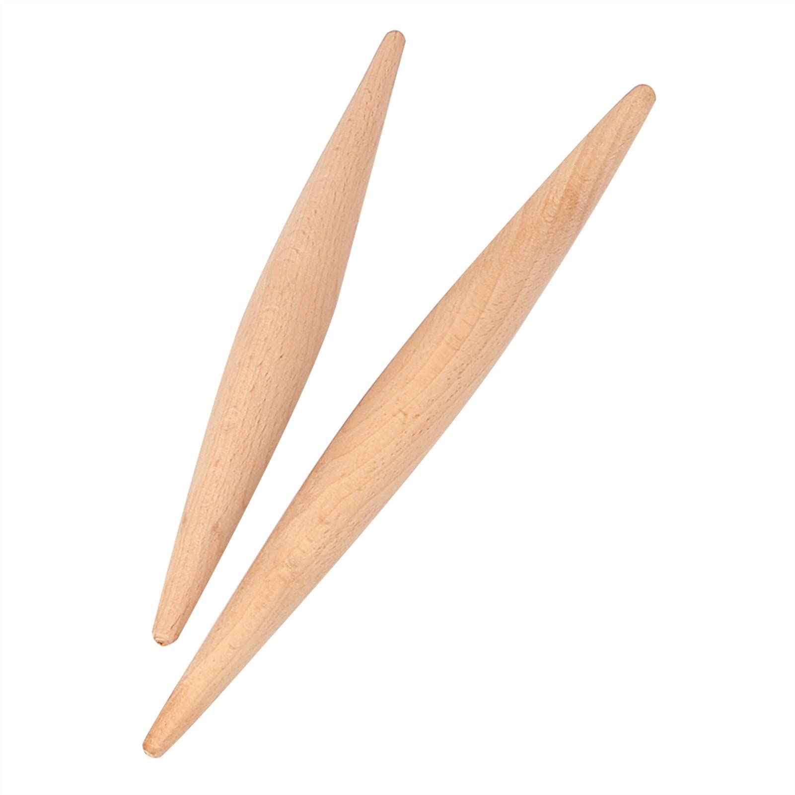 Wooden Non-Stick Double Tip Rolling Pin for Fondant, Pasta, Dough & Pie Crust - Premium Baking Tool for Cake Decorating, Dumpling Making & Cooking