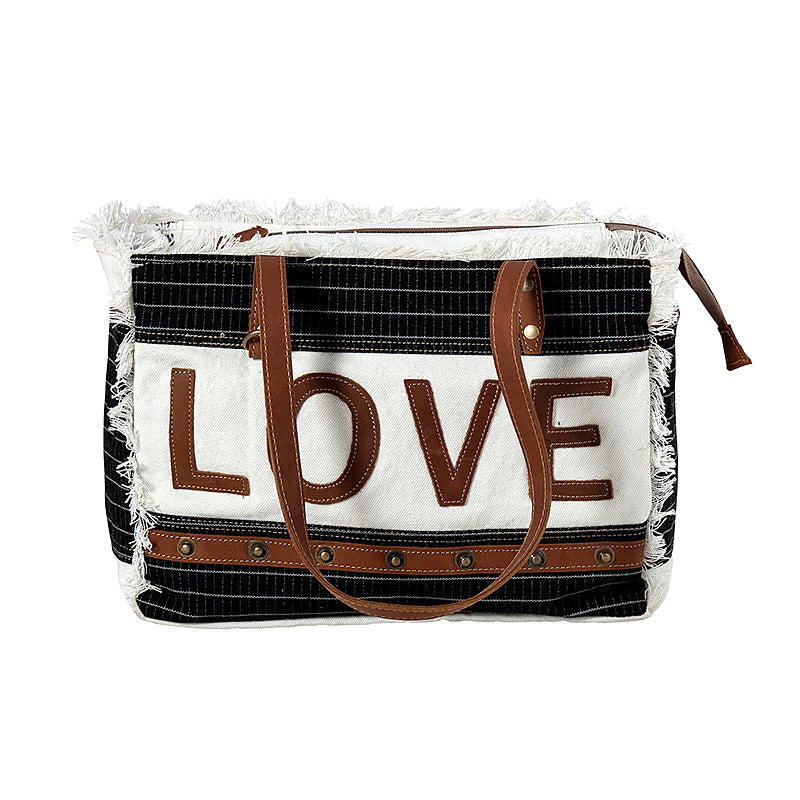 Myra Letters of Love Crossbody Bags for Women - Stylish Vegan Leather Purse with Adjustable Strap - Perfect for Date Night, Travel & Everyday Use