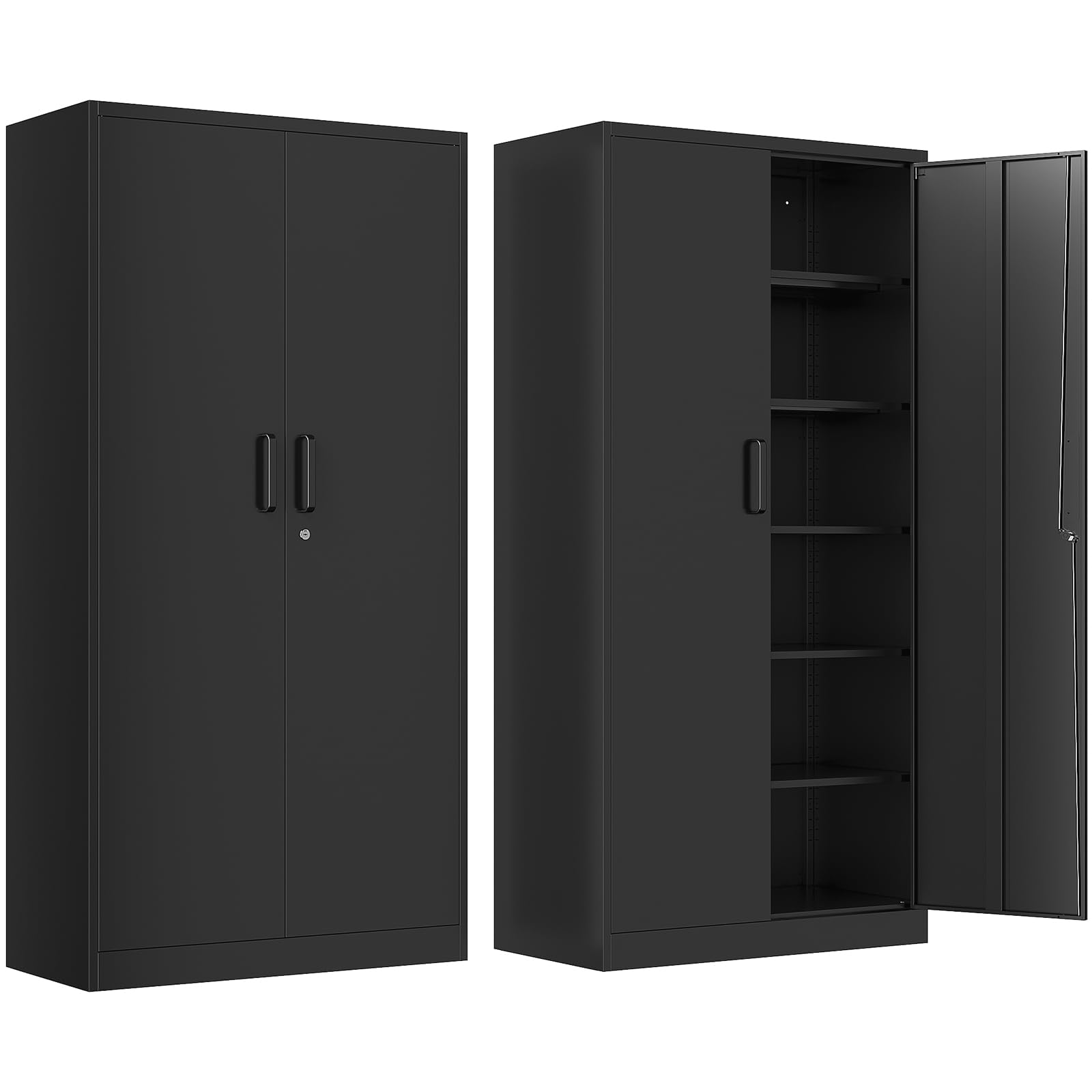 Heavy-Duty Metal Garage Storage Cabinet - 71