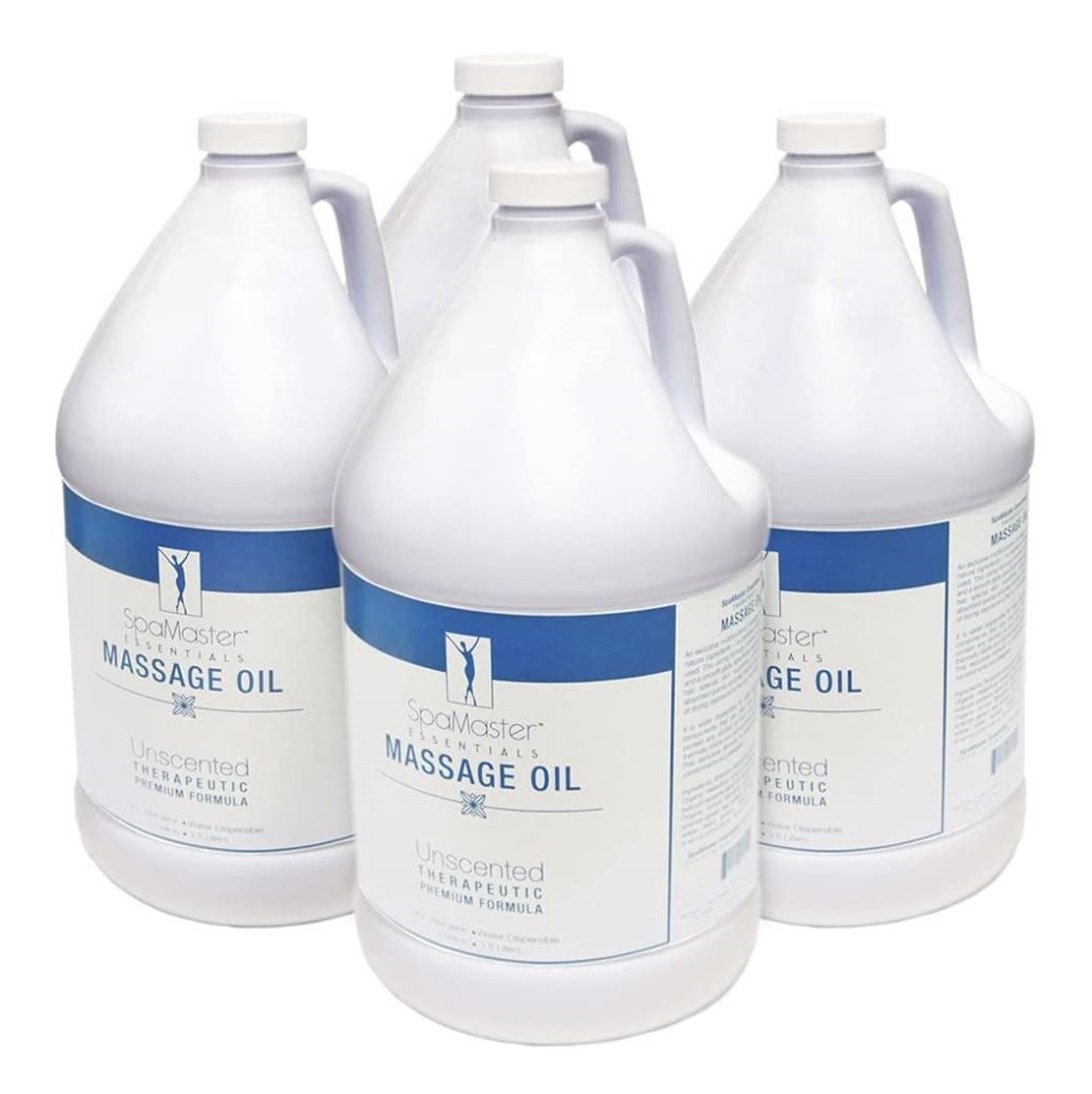 Organic Unscented Vitamin-Rich Water Soluble Massage Oil - 1 Gallon Bulk Size for Professional Spa, Physical Therapy & Home Relaxation