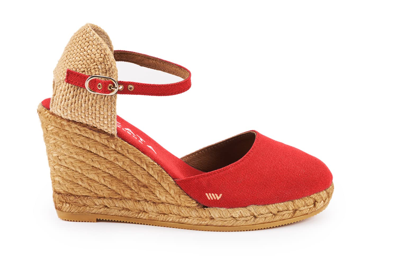 VISCATA Satuna Women's Espadrille Sandals - Comfortable Canvas Wedge Sandals with Adjustable Buckle | Perfect for Beach, Vacation & Summer Outfits