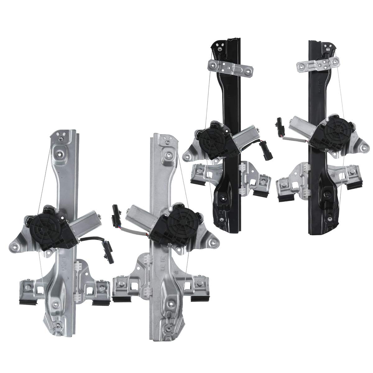 Premium Electric Power Window Regulator with Motor - Compatible with Chevrolet Sonic 2012-2019 (Front & Rear 4-Piece Set) - Smooth Automatic Window Operation for Daily Commute & Road Trips