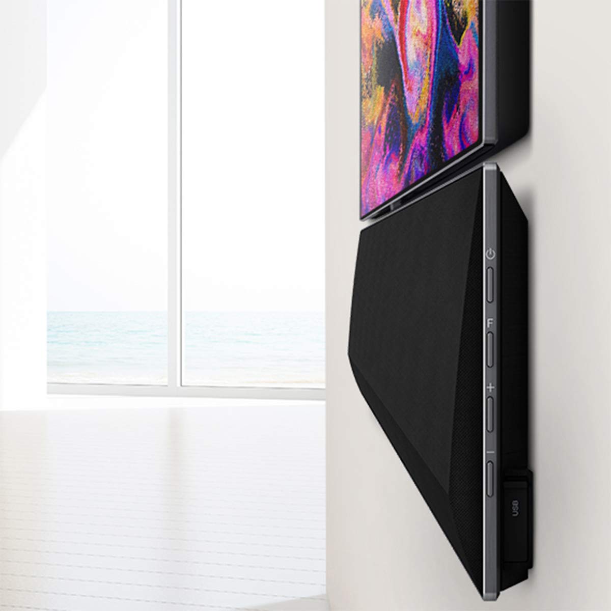 LG GX Sound Bar with Wireless Subwoofer - 3.1 Channel Dolby Atmos, High Resolution Audio, HDMI eARC - Perfect for LG OLED Gallery TVs - Home Theater & Movie Night Experience