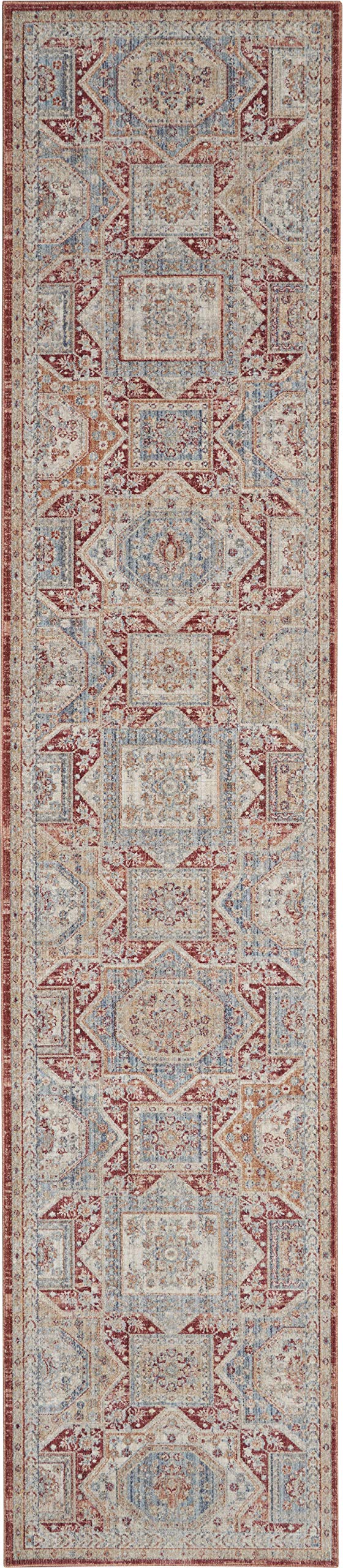 Nourison Enchanting Home Farmhouse & Country Blue/Brick 2'7