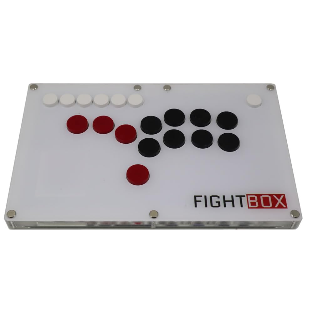 FightBox B1-PC All Button Leverless Arcade Fight Stick Game Controller for PC, PS3, Nintendo Switch - Perfect for Fighting Games, eSports & Retro Gaming