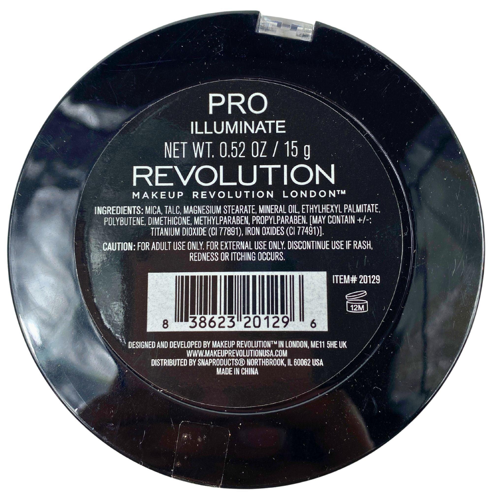 Makeup Revolution London Pro Illuminate Highlighter Palette - 0.52oz (30 Pcs Bulk Set) for Professional Makeup Artists & Beauty Enthusiasts - Perfect for Contouring, Highlighting & Glowing Skin Makeup Looks