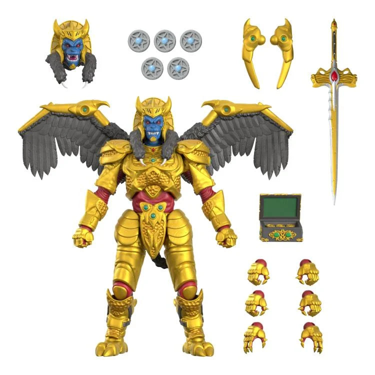 Mighty Morphin Power Rangers ULTIMATES! Goldar Action Figure - Collectible 90s TV Show Toy for Fans - Perfect for Display, Play & Nostalgic Gift Giving