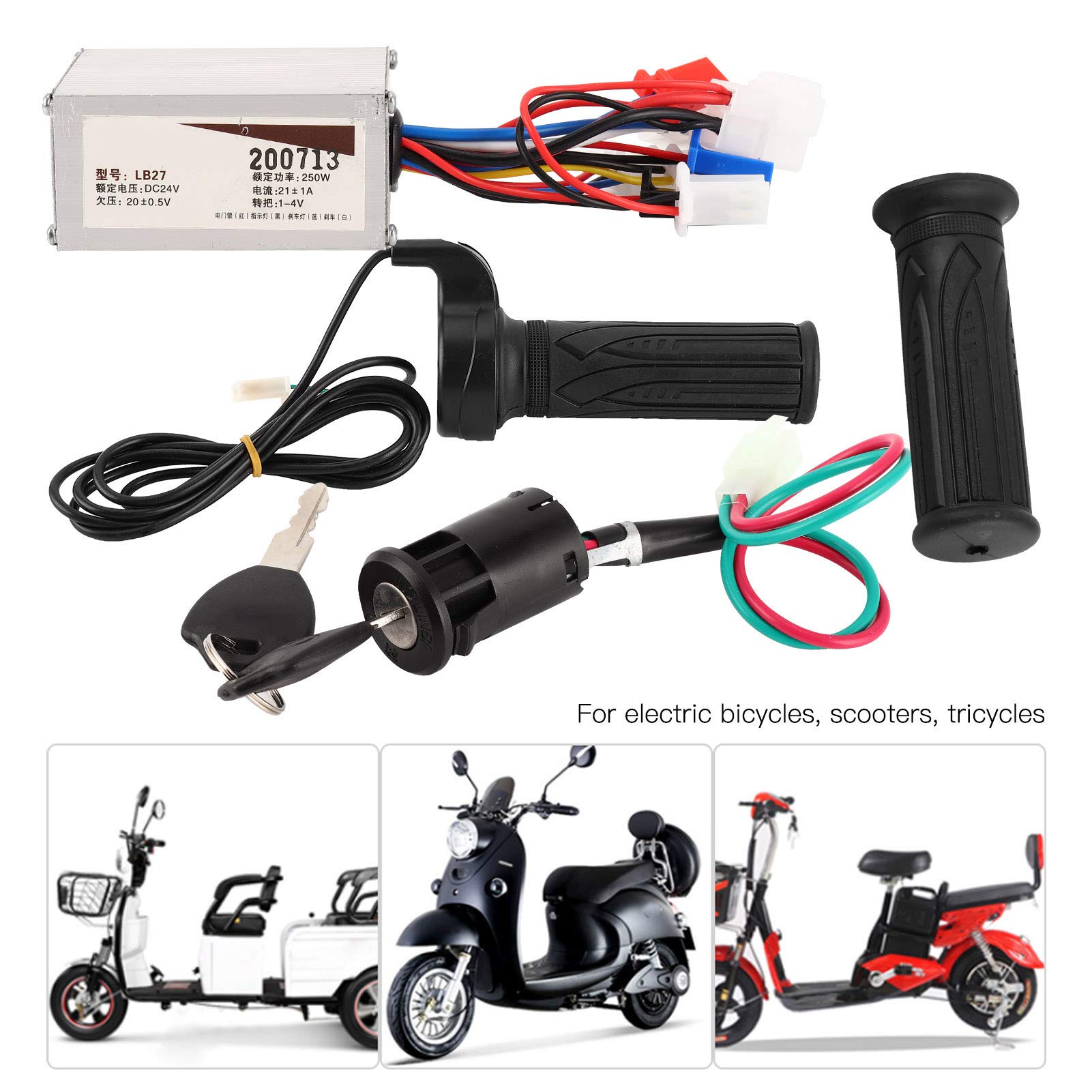 VGEBY Electric Scooter Controller - Stable Speed Brushless Motor Controller with Throttle Grip for Electric Bike, Scooter & Mobility Scooter Accessories | Perfect for Commuting & Outdoor Adventures
