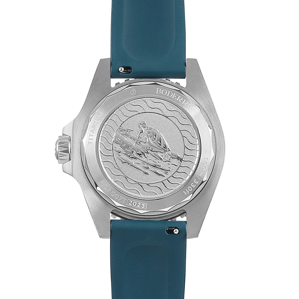 Seaturtle Ocean Titanium Automatic Diver Watch - Waterproof Luxury Men's Watch with Sea Blue Dial | Perfect for Scuba Diving, Snorkeling & Everyday Wear