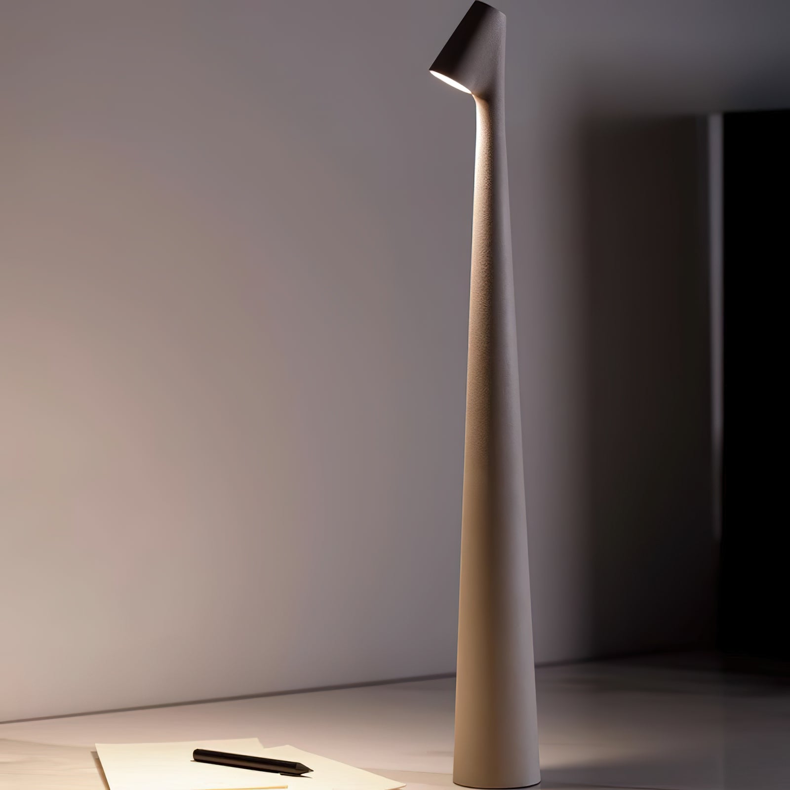 Portable African Table Lamp - Handmade Wooden Night Light for Bedroom, Living Room, or Office Decor - Perfect for Reading, Relaxing, and Creating Ambiance