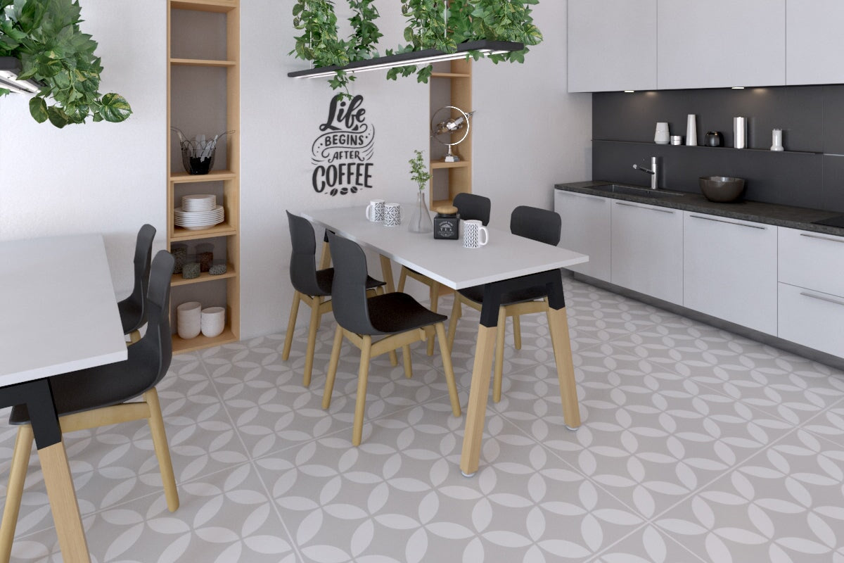 Quadro A Legs Table with Wooden Legs & Cross Beam - 1200L x 800W - Perfect for Dining Room, Kitchen, or Office Workspace