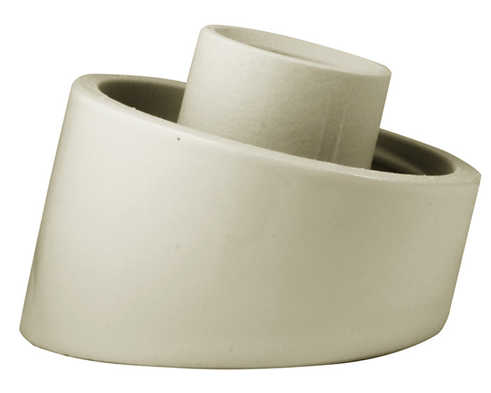 Porcelain Lamp Socket IP20 White/Angled - Durable & Stylish Lighting Fixture for Home, Office, and Commercial Spaces
