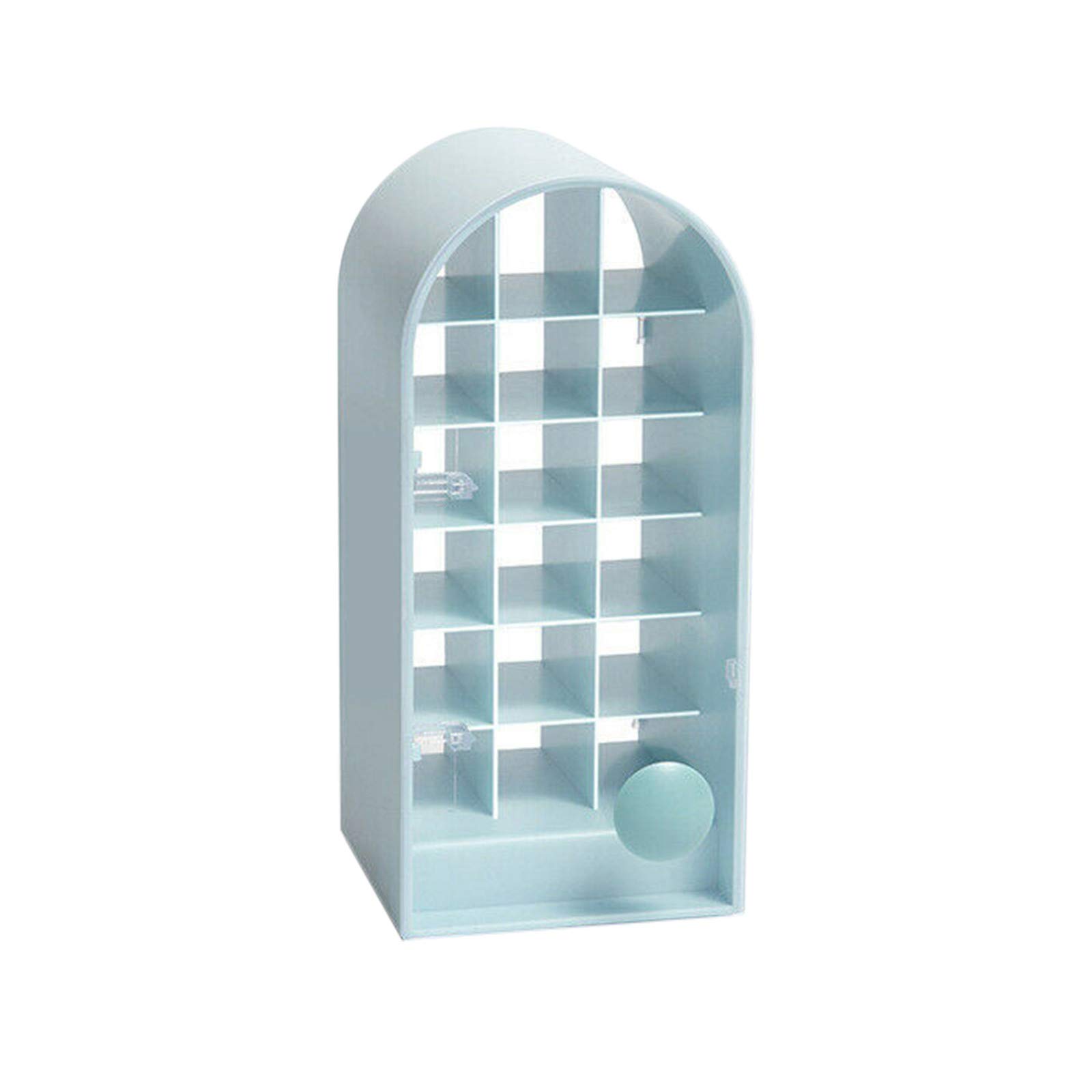18-Slot Desktop Lipstick Organizer with Handle - Makeup Storage Box for Cosmetics, Jewelry & Small Items | Perfect for Vanity, Bathroom & Travel Organization