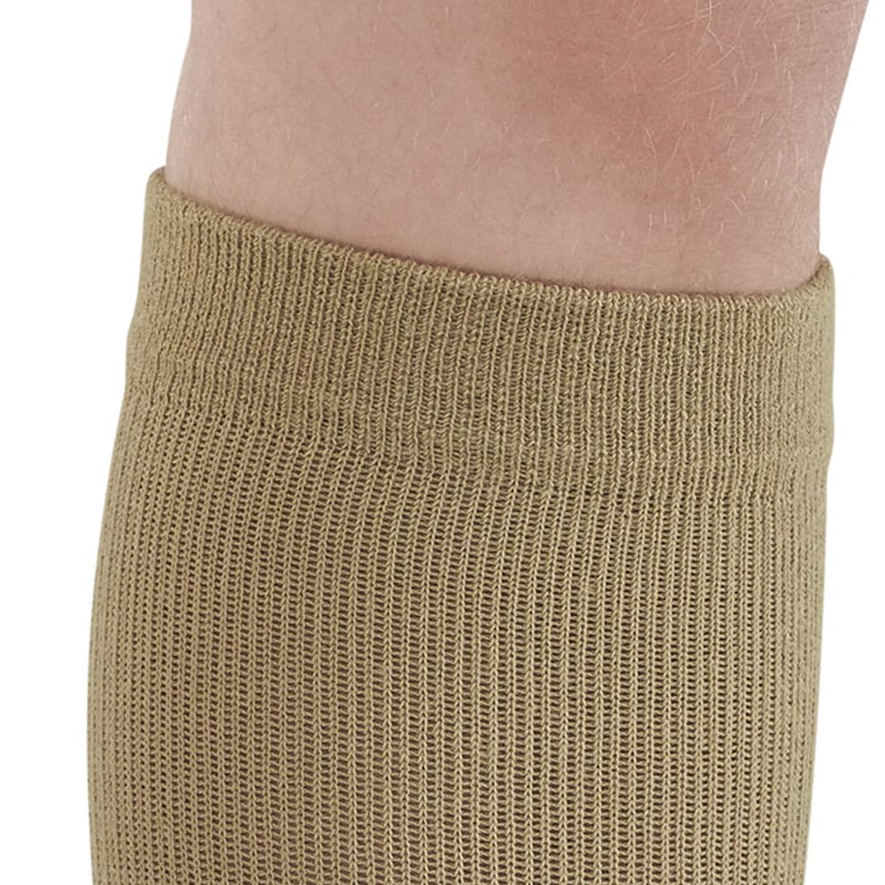 Ames Walker AW Styles 120/125/150 Coolmax 20-30 mmHg Firm Compression Knee High Socks (3-Pack) - Black/White/Beige Small - Ideal for Running, Travel & Varicose Vein Relief