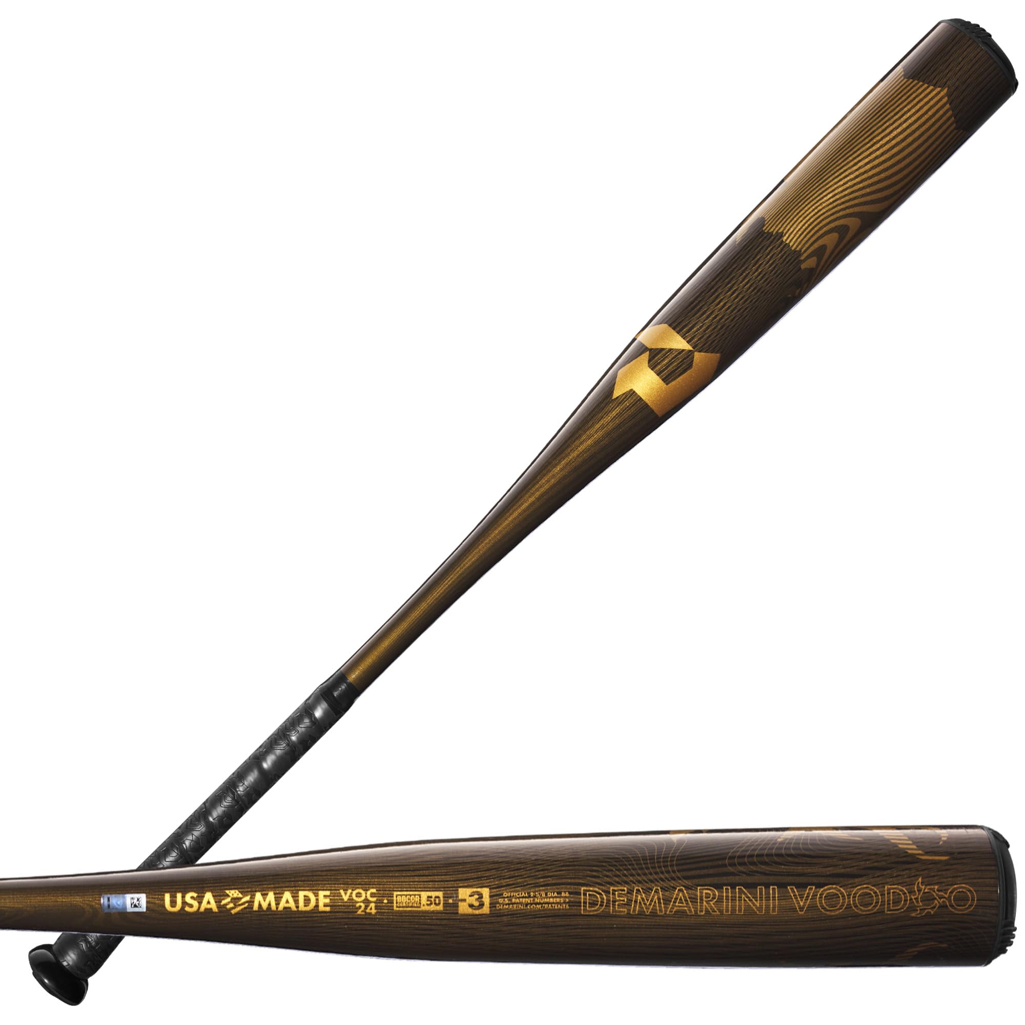 DeMarini 2024 Voodoo One (Drop 3) BBCOR Baseball Bat - High Performance Aluminum Alloy Bat for Power Hitters | Perfect for College & High School Baseball Games, Training & Tournaments