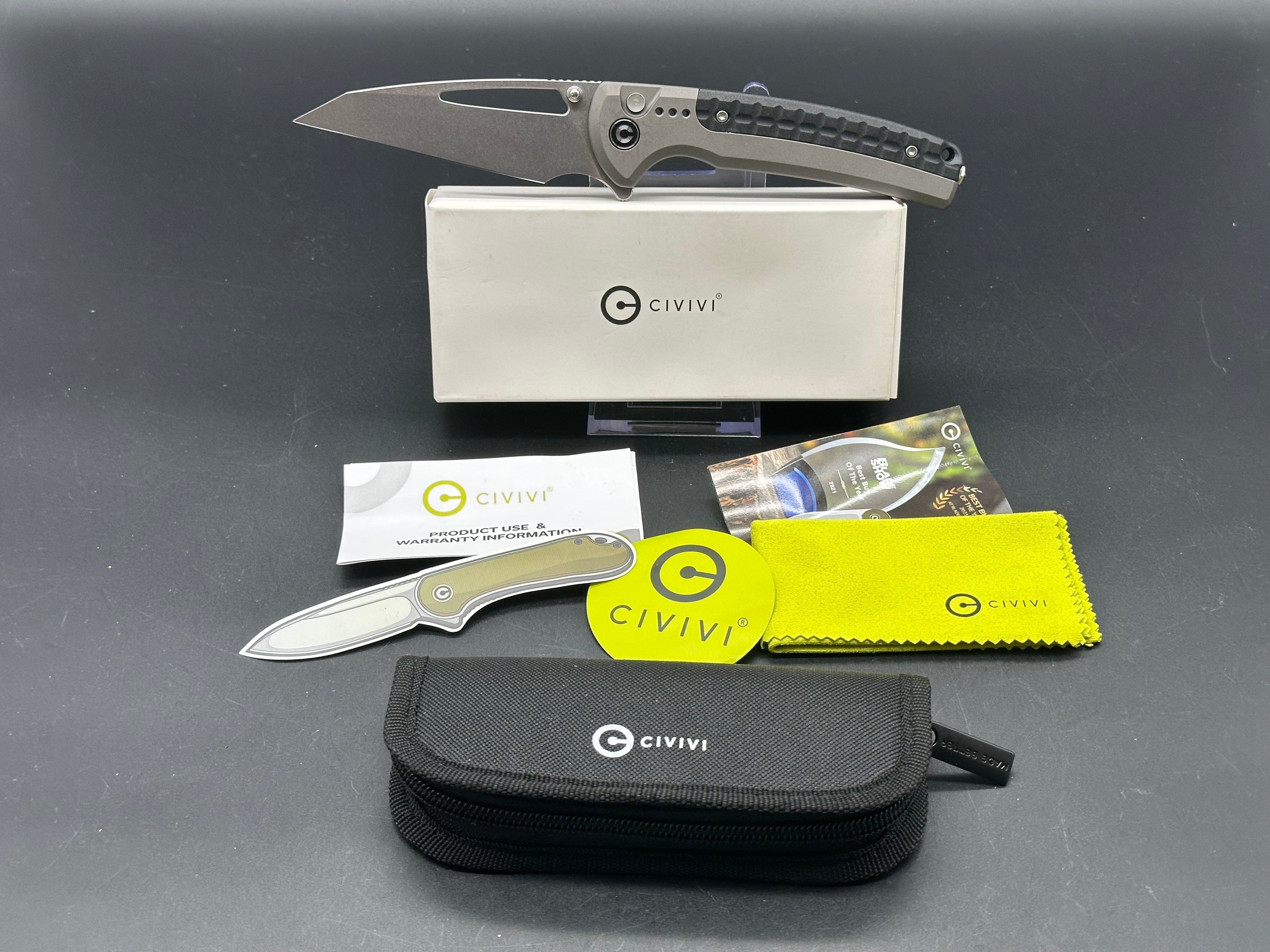 Civivi Sentinel Strike Folding Pocket Knife - EDC Tactical Knife with D2 Steel Blade & G10 Handle for Outdoor, Camping, Hiking & Survival Gear