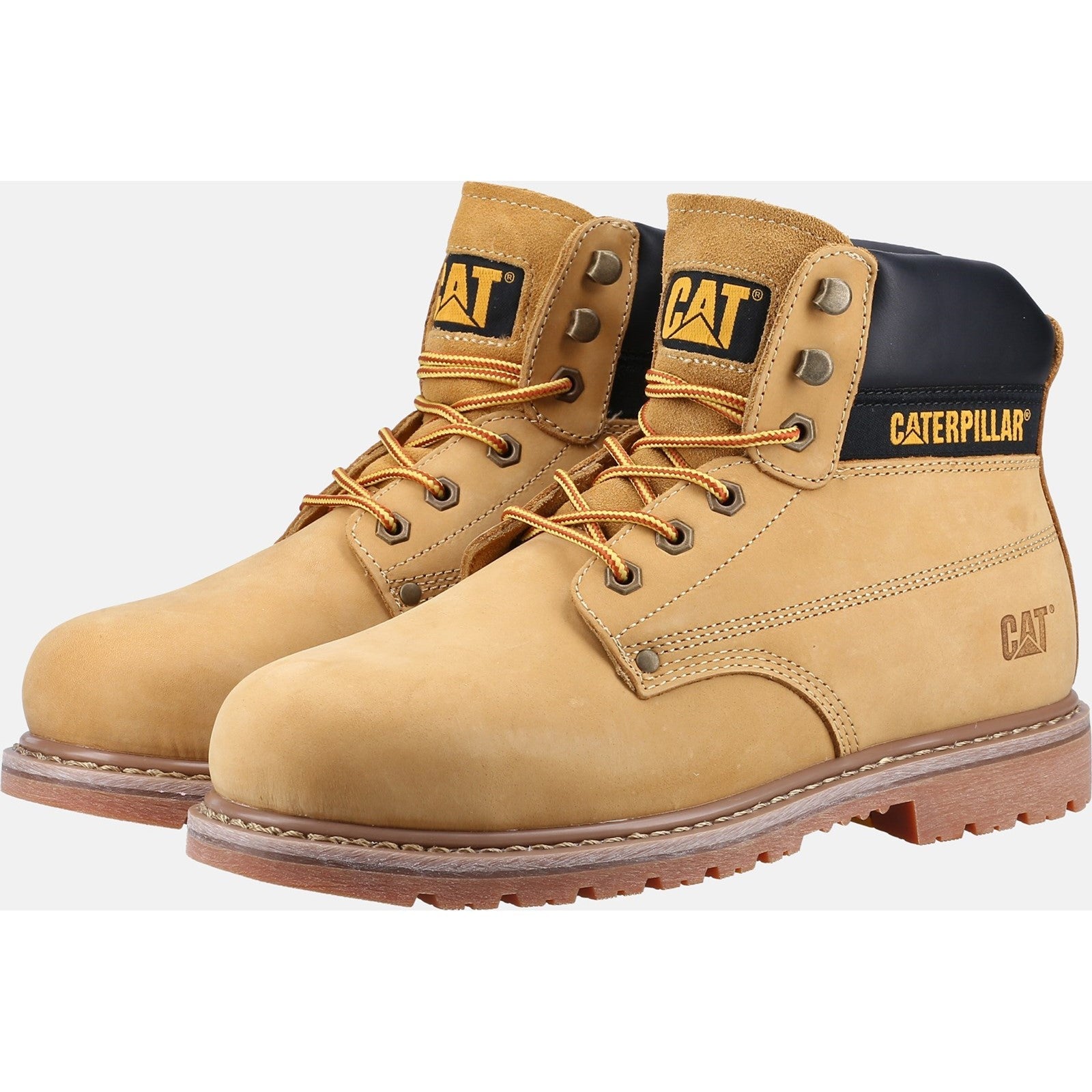 Caterpillar Powerplant S3 GYW Safety Work Boots - Heavy Duty Steel Toe, Slip Resistant, Electrical Hazard Protection for Construction & Industrial Workers