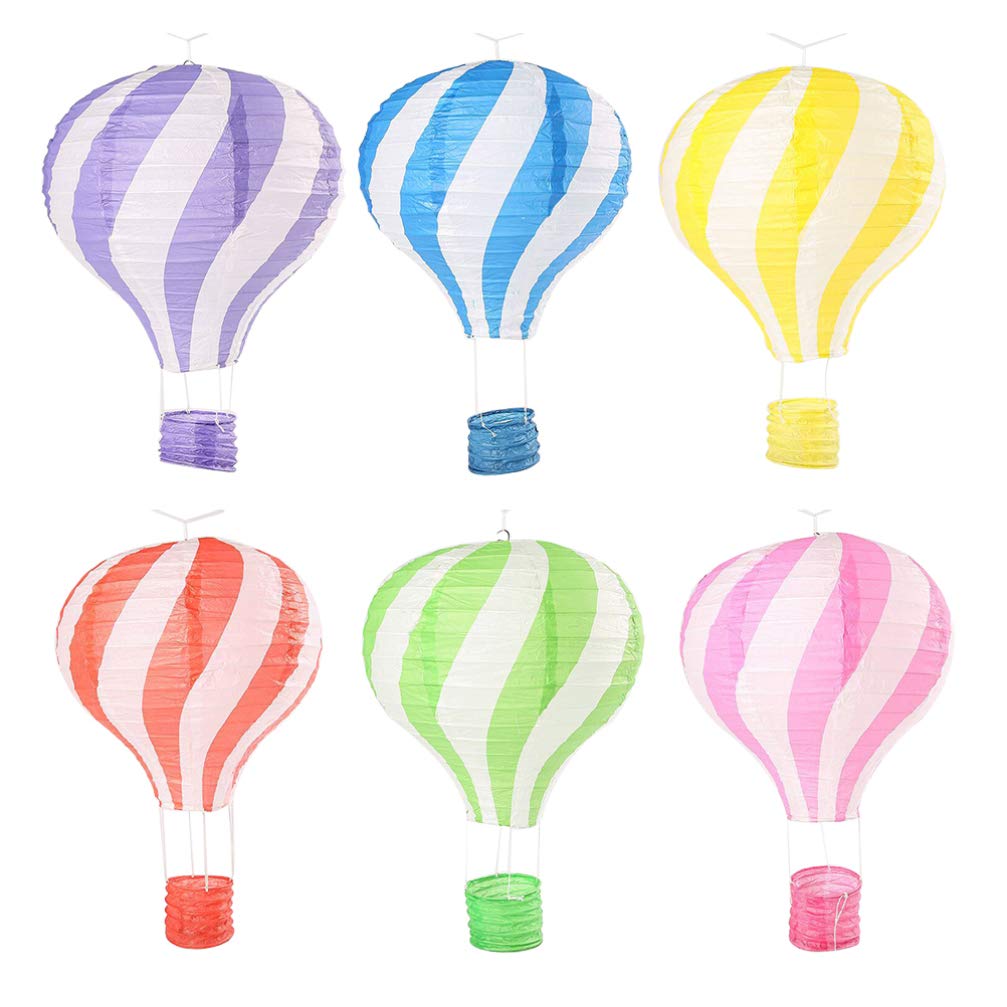 TOYANDONA 6Pcs 12 Inch Hanging Hot Paper Decorations for Christmas, Wedding, Anniversary, Party Supplies - Perfect for Home, Office, Classroom, and Holiday Events