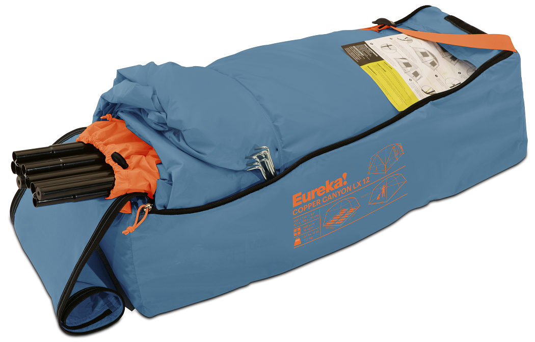 Eureka Copper Canyon LX 12-Person Camping Tent - Waterproof Family Cabin Tent with Large Windows & Storage Pockets for Outdoor Adventures, Backpacking & Camping Trips
