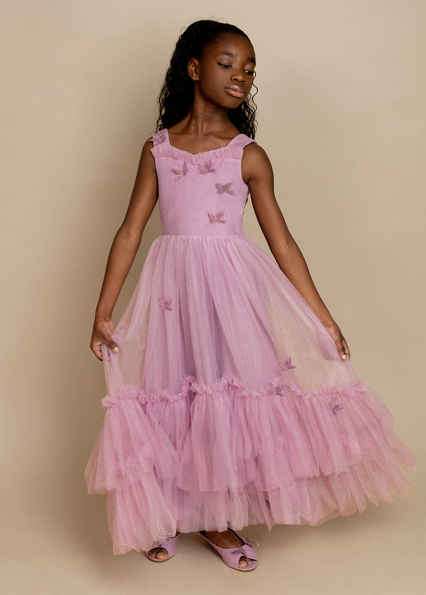 Elegant Light Orchid Sparrow Dress for Women - Flowy A-Line Summer Dress for Casual Outings, Parties & Weddings