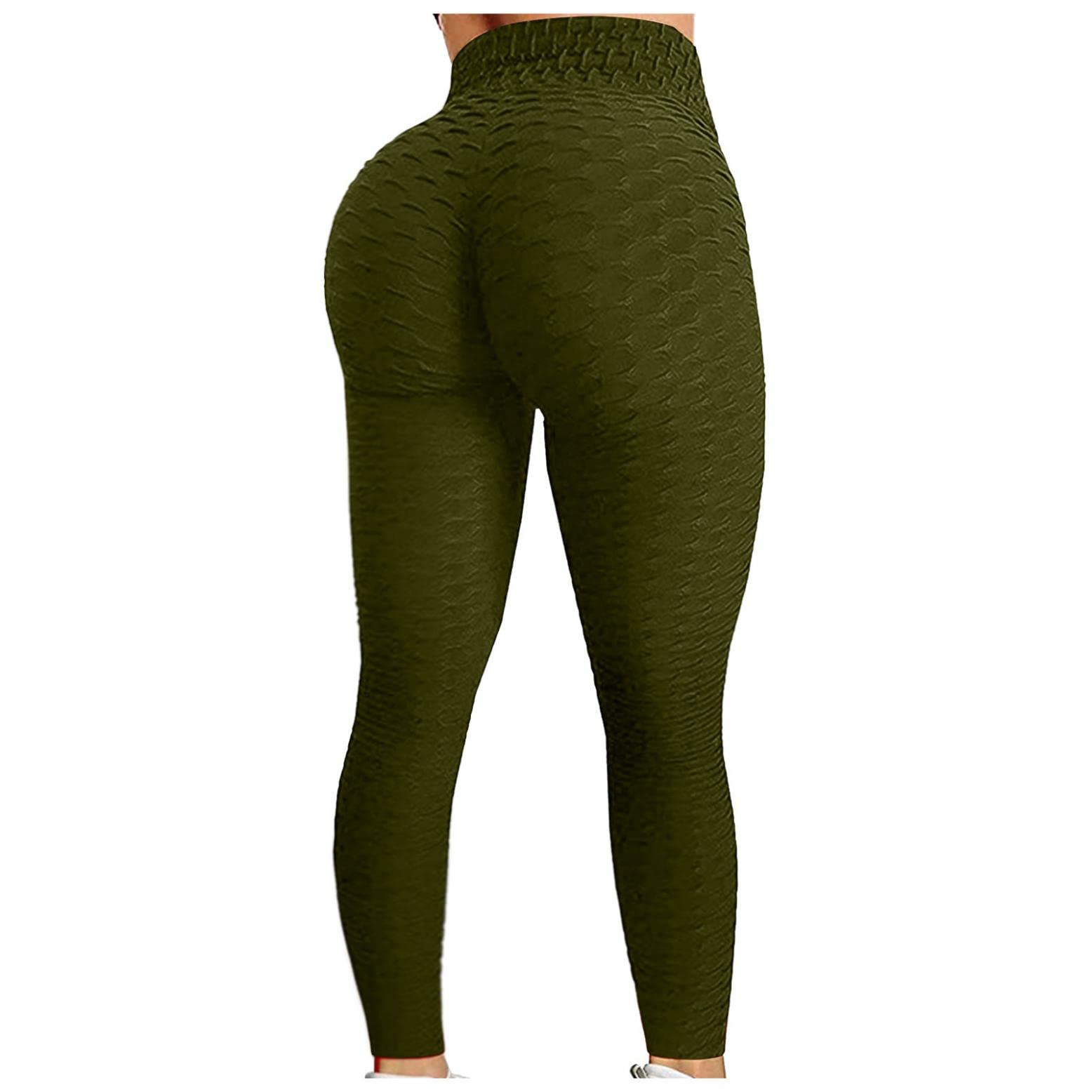 High Waisted Tummy Control Yoga Leggings for Women - Seamless Workout & Booty Lift Pants for Gym & Yoga