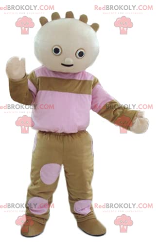 SpotSound Brown & Pink Doll - Redbrokoly Mascot for Kids Room Decor