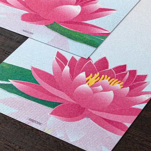 Seasons Silk Print Envelope Letter Paper Set - Premium Midori DESIGNPHIL Stationery for Journaling, Scrapbooking & Gift Wrapping (Elegant Floral Design)