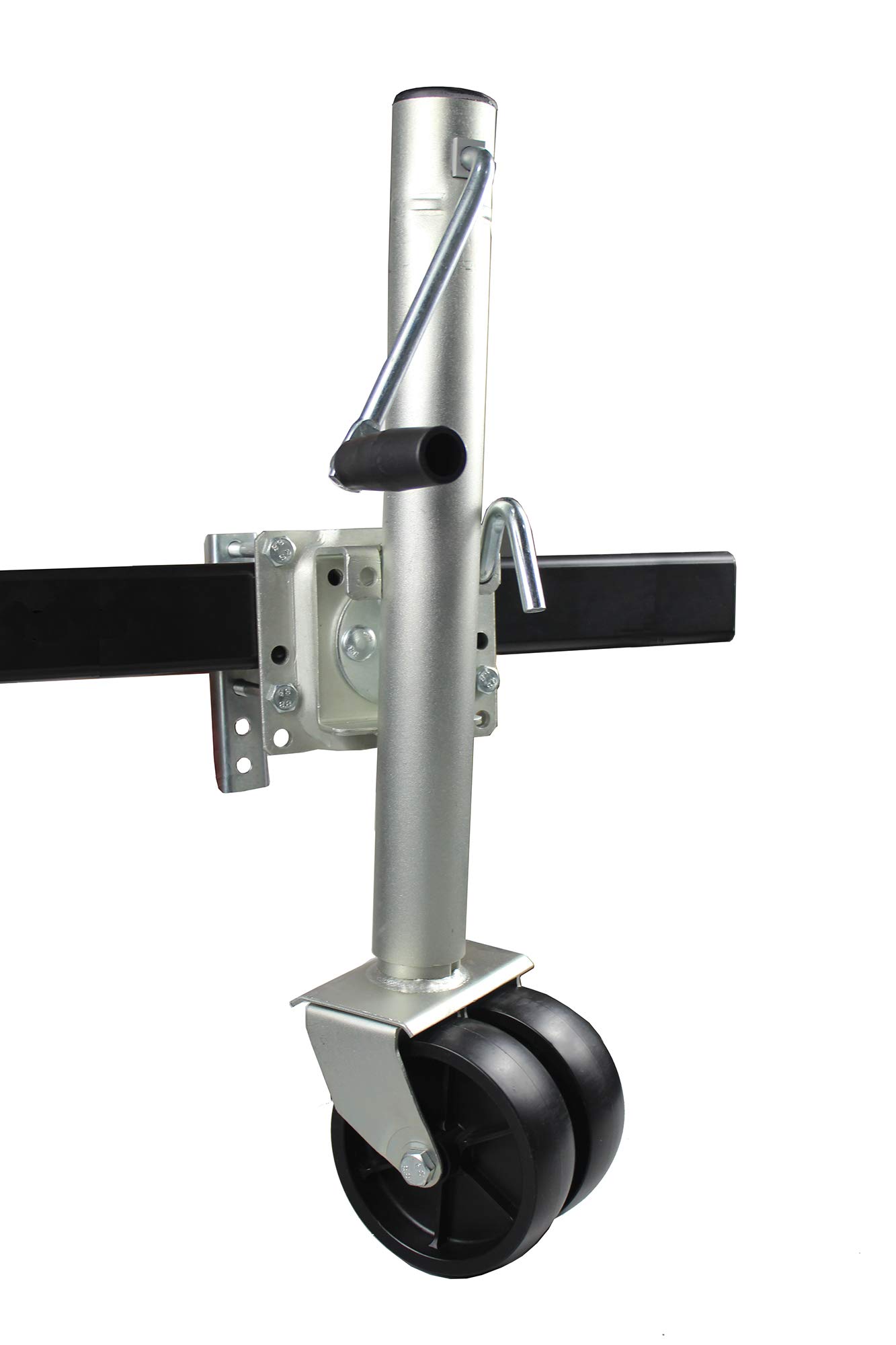 MaxxHaul 70149 Heavy Duty Trailer Jack with Dual Wheels - 1500 lbs Capacity, Adjustable 26.5