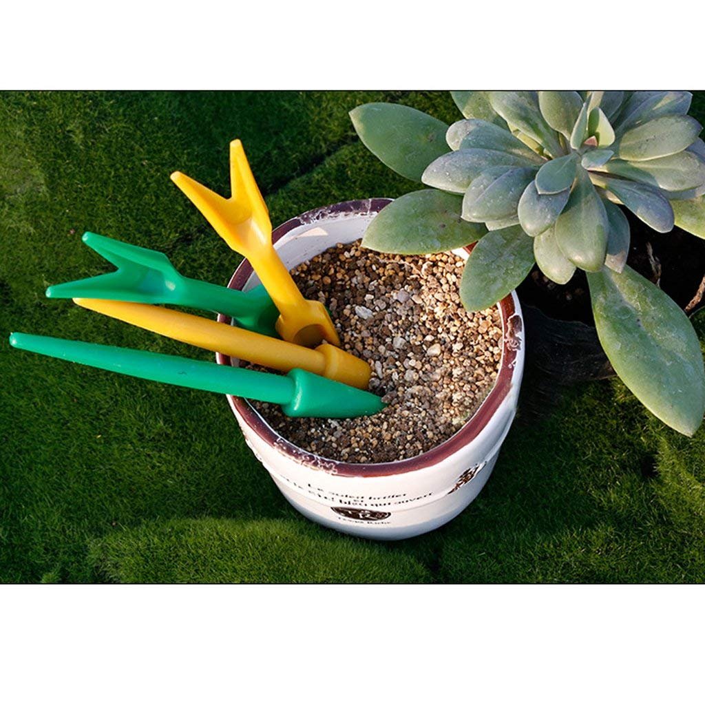 ABchat Plastic Widger with Dibber - Essential Garden Seedling Tools for Planting & Transplanting (Green) | Perfect for Indoor Herb Gardens & Outdoor Vegetable Beds